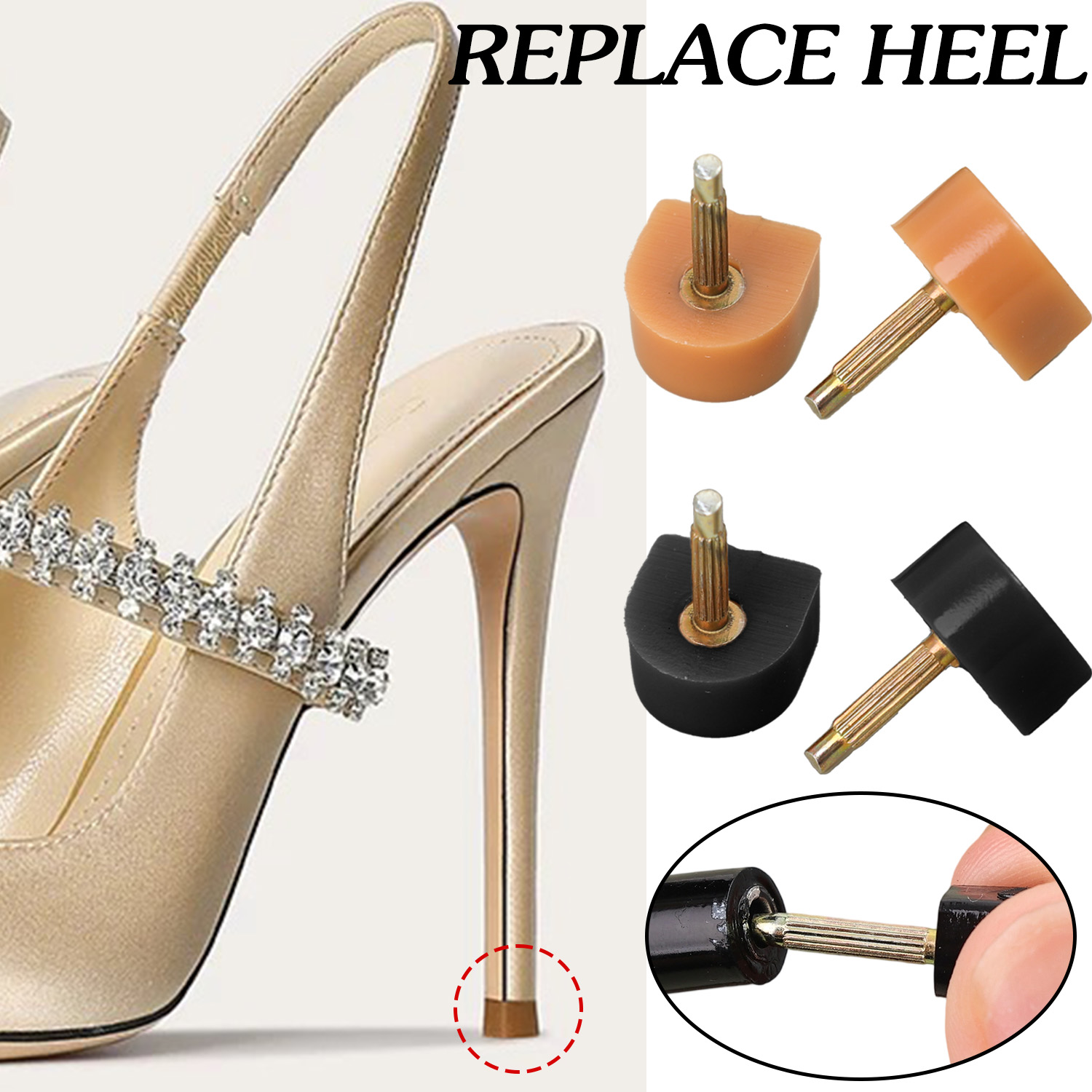 10pcs Heel Repair Tips Pins Sh - Sneaker Care Tips avis et prix