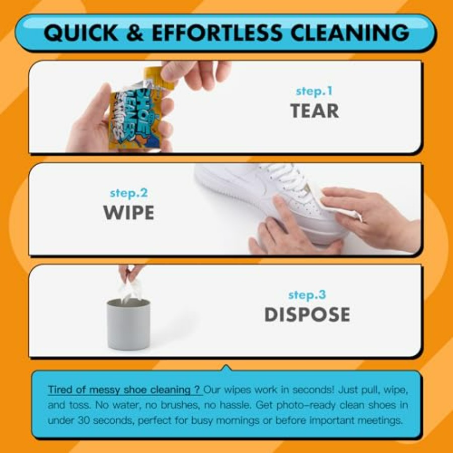 Shoe Cleaner Wipes, Shoe Clean - The Sneaker Care avis et prix
