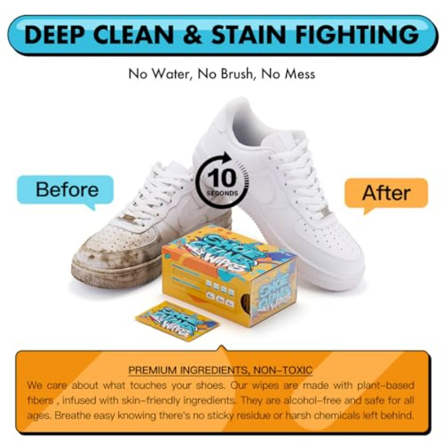 Shoe Cleaner Wipes, Shoe Clean - The Sneaker Care avis et prix