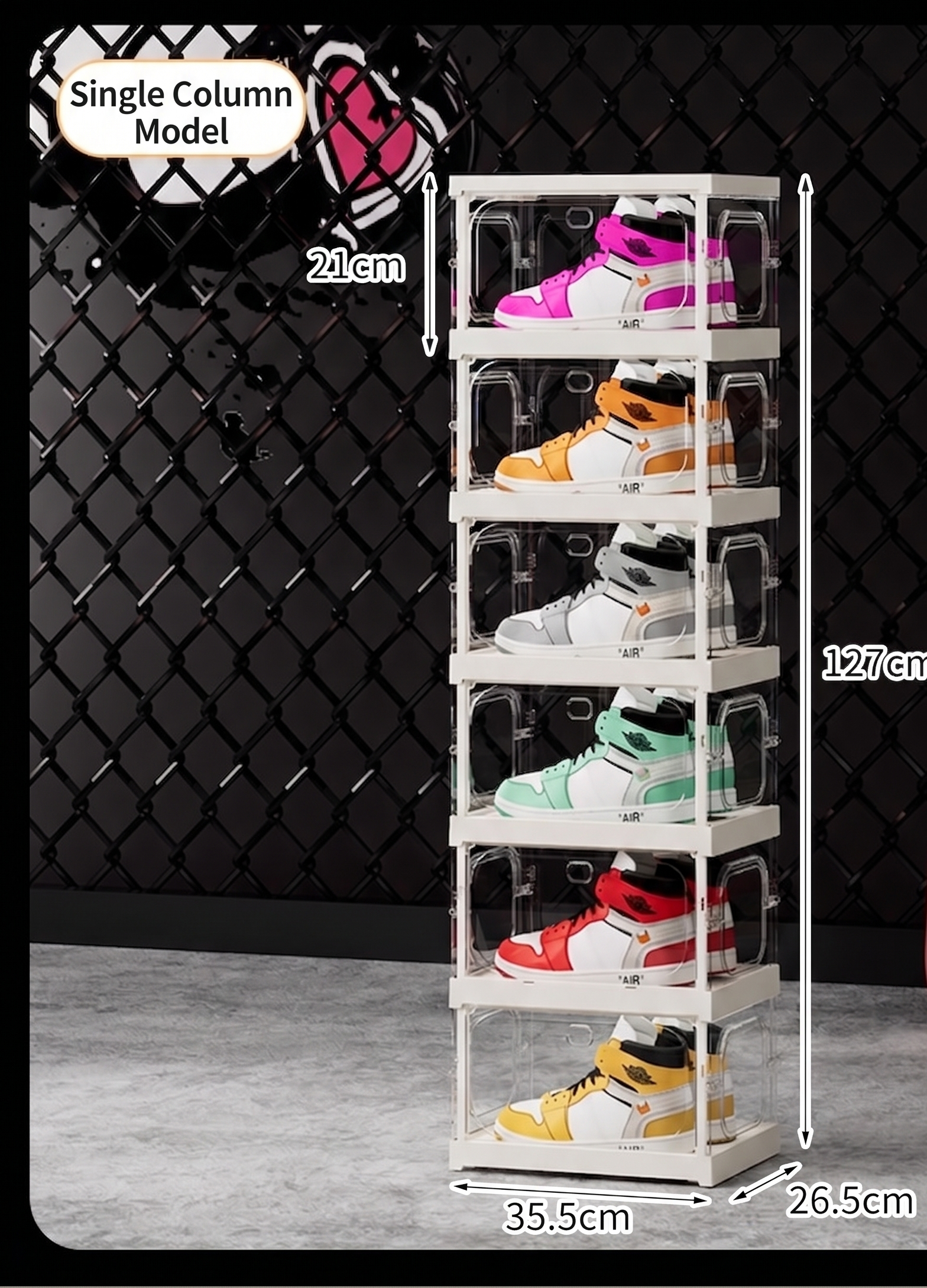 Large Clear Stackable Shoe Sto - Sneaker Care Box avis et prix